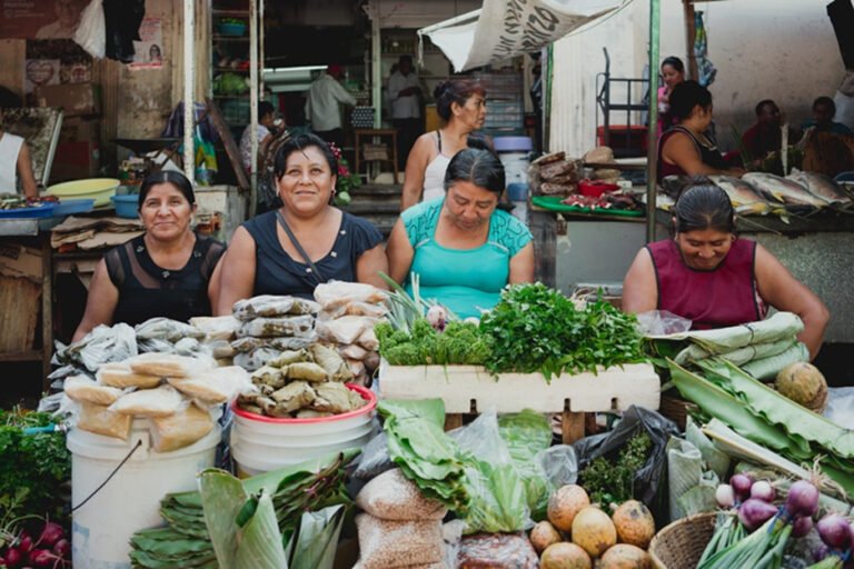 Vendedoras del mercado popular de Veracruz